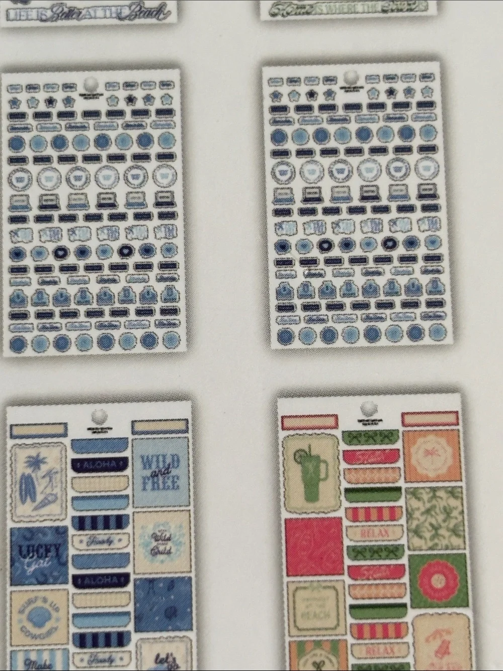agenda 52 Coastal Cowgirl & Country Club Sticker Pad - Multi-Color